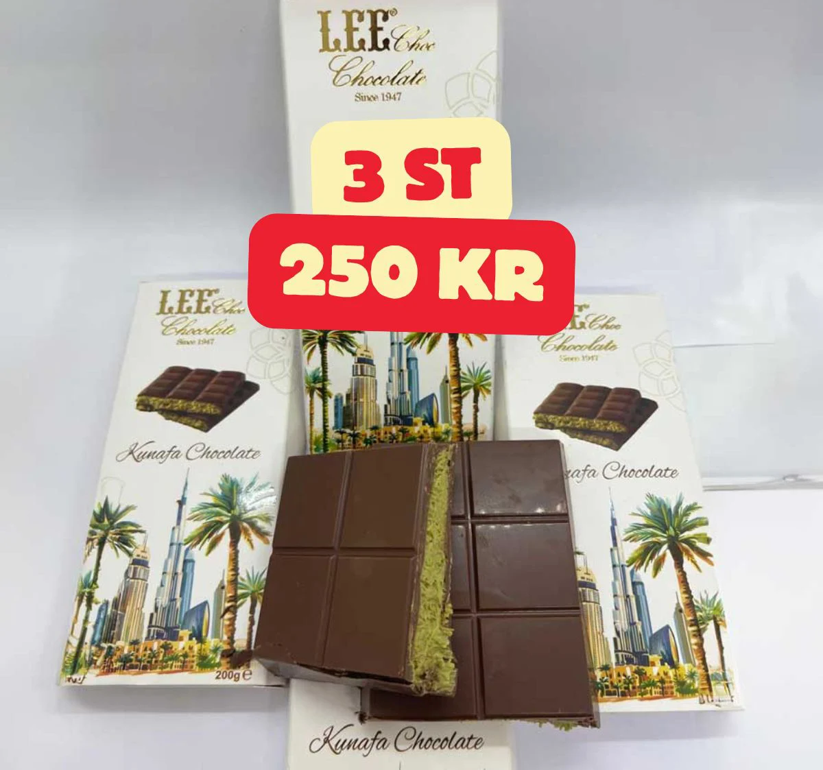Kunafa Choklad Bar 3 st