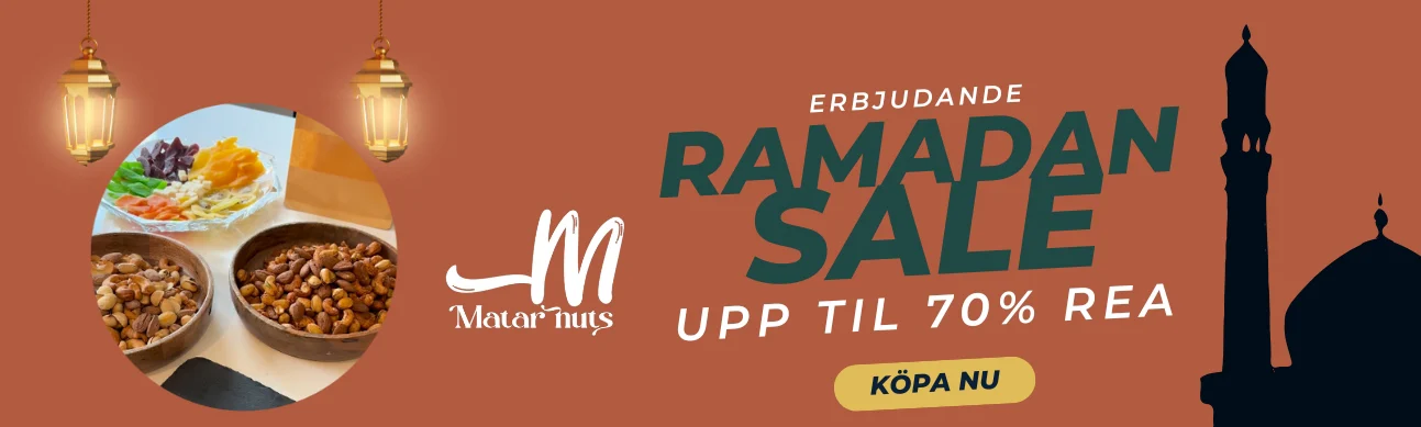 Ramadan REA på nötter och choklad – exklusiva erbjudanden hos Matar Nuts